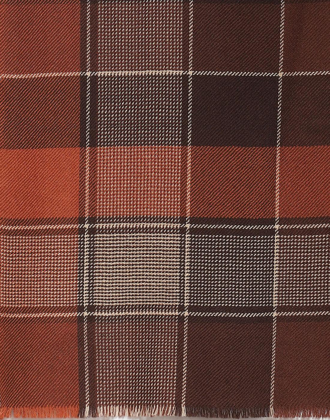 Men Brown Check Muffler