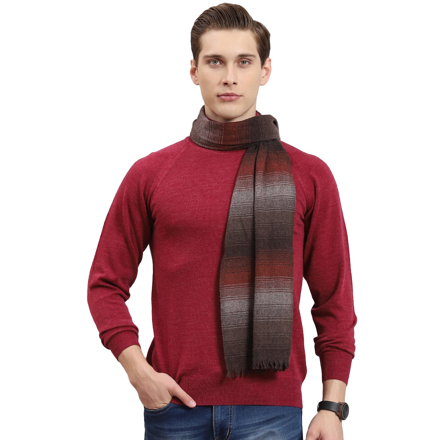 Men Multicolor Stripe Muffler
