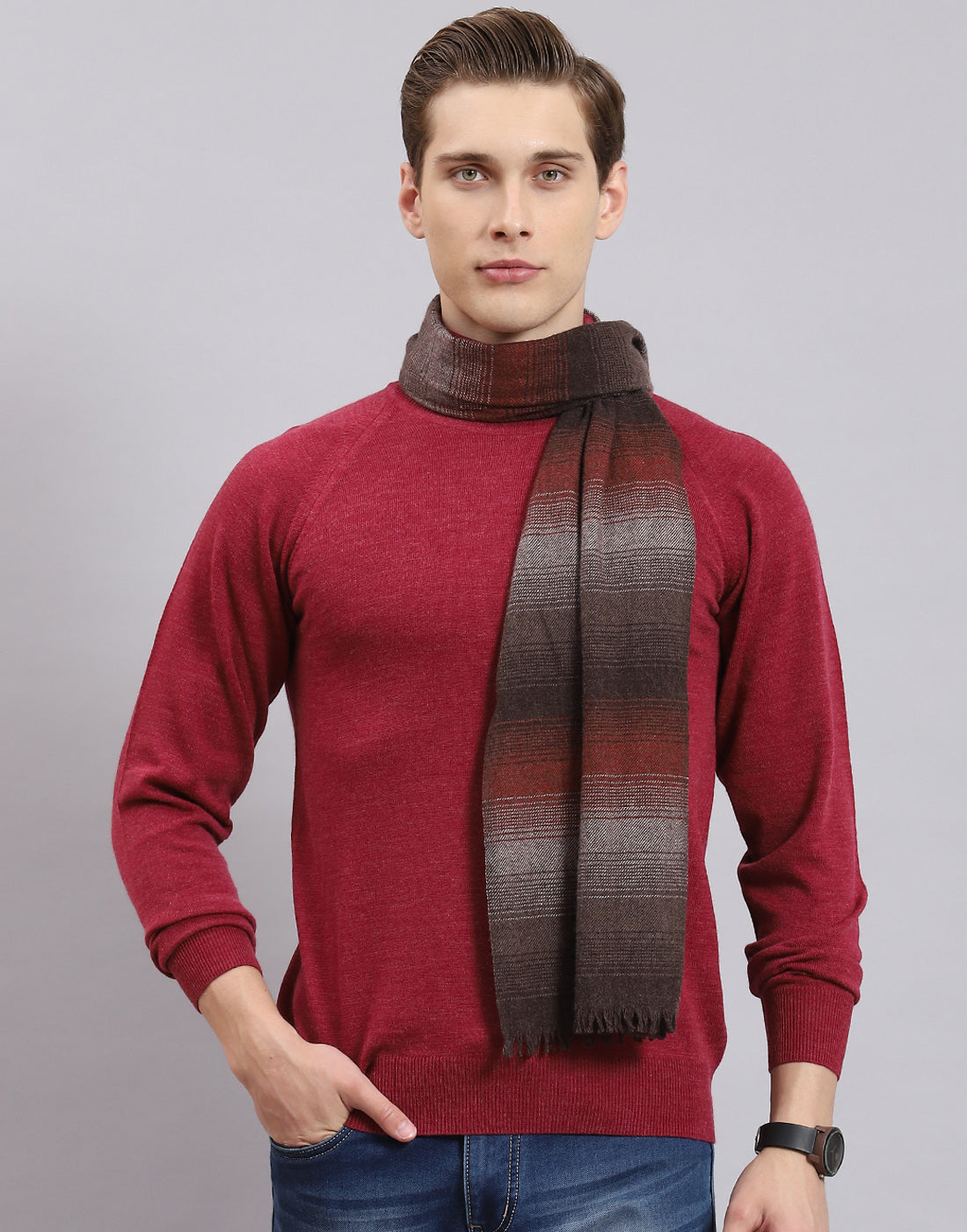 Men Multicolor Stripe Muffler