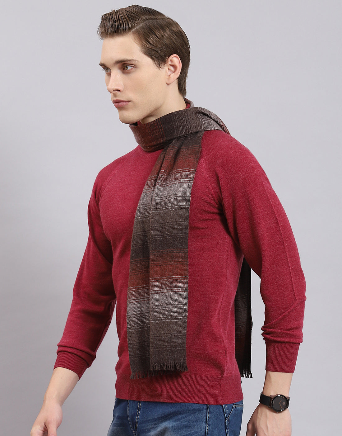 Men Multicolor Stripe Muffler
