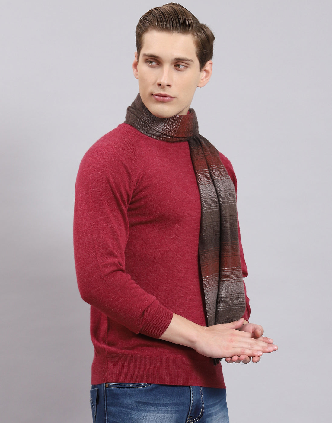 Men Multicolor Stripe Muffler