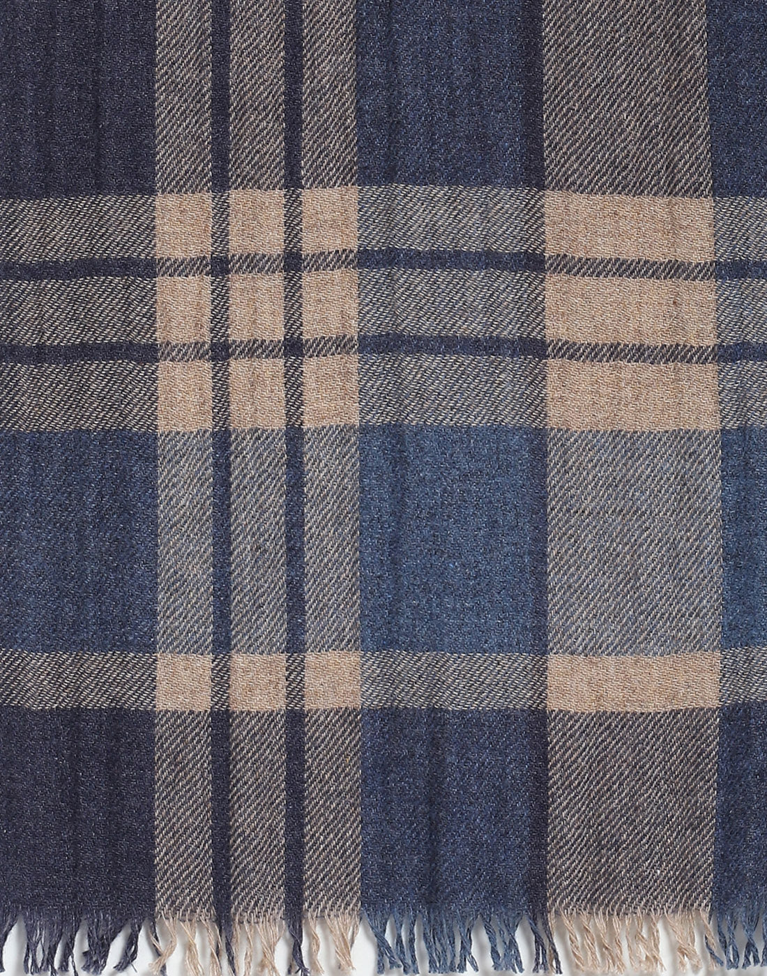 Men Blue Check Muffler