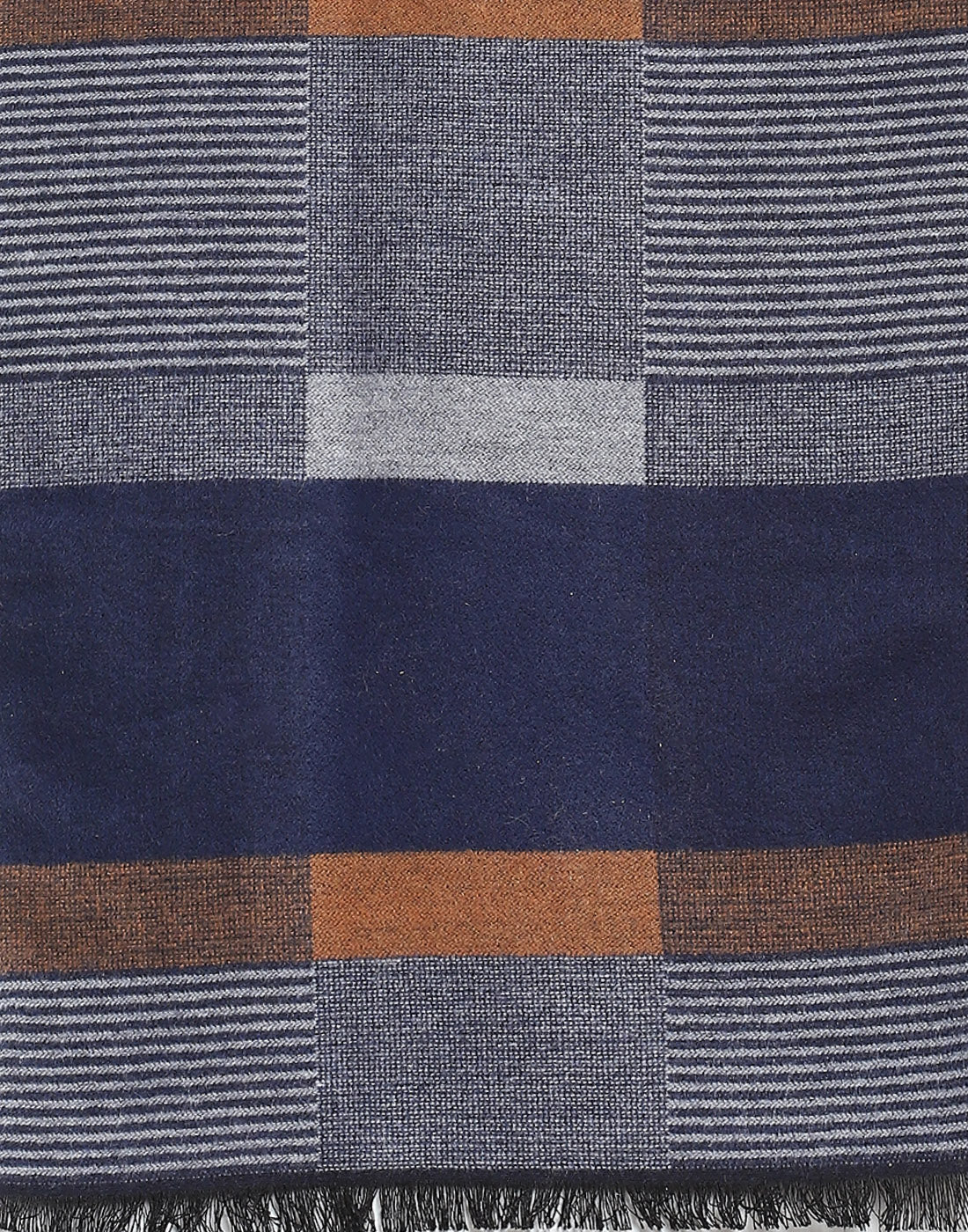 Men Blue Self Design Muffler