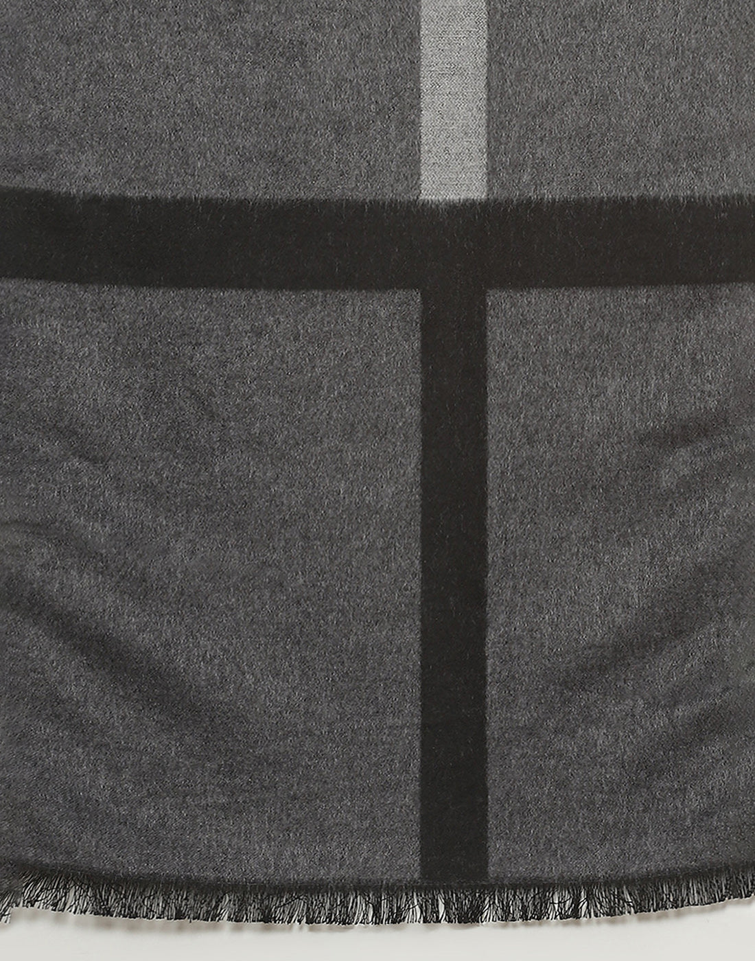 Men Grey Solid Muffler