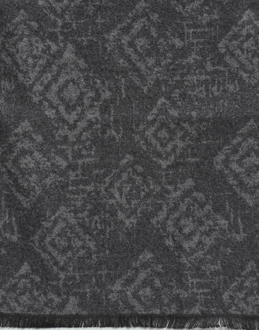 Men Grey Self Design Muffler