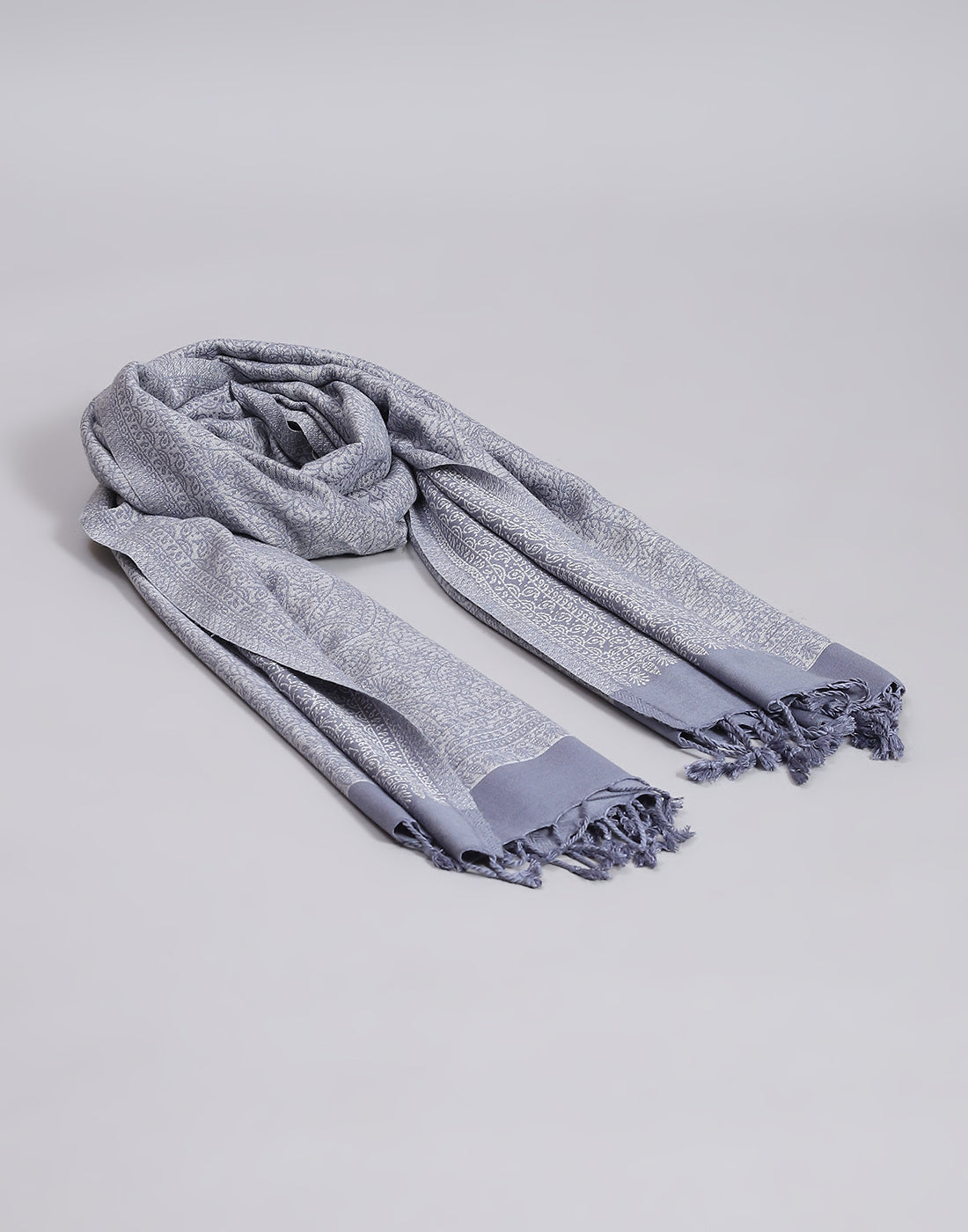 Women Grey Self Design Shawl