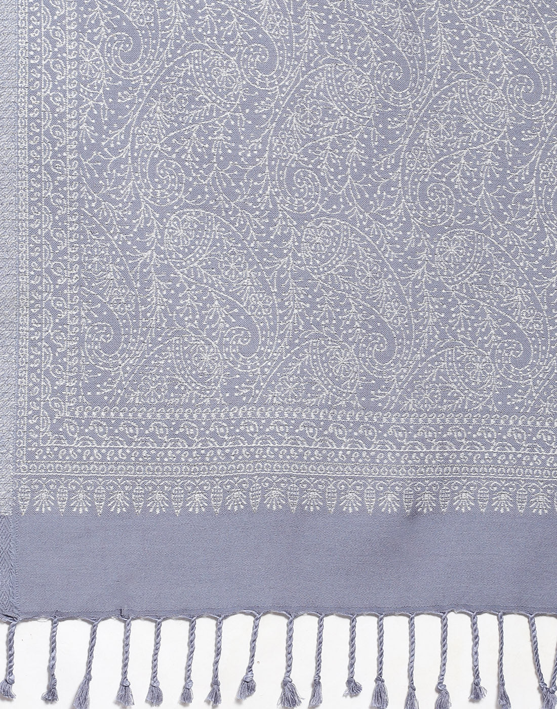 Women Grey Self Design Shawl