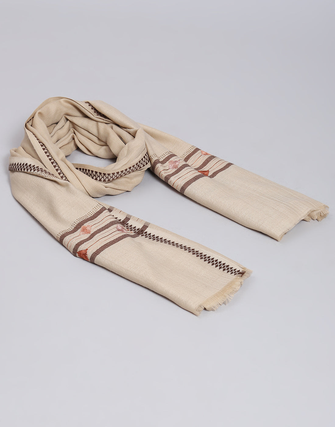 Buy Women Beige Self Design Shawl Online in India Monte Carlo