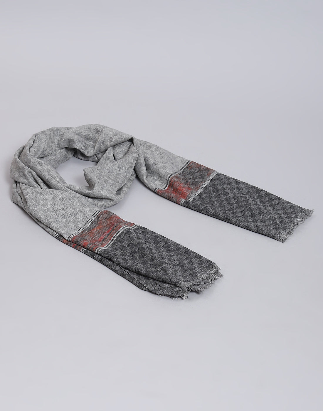 Women Grey Self Design Shawl