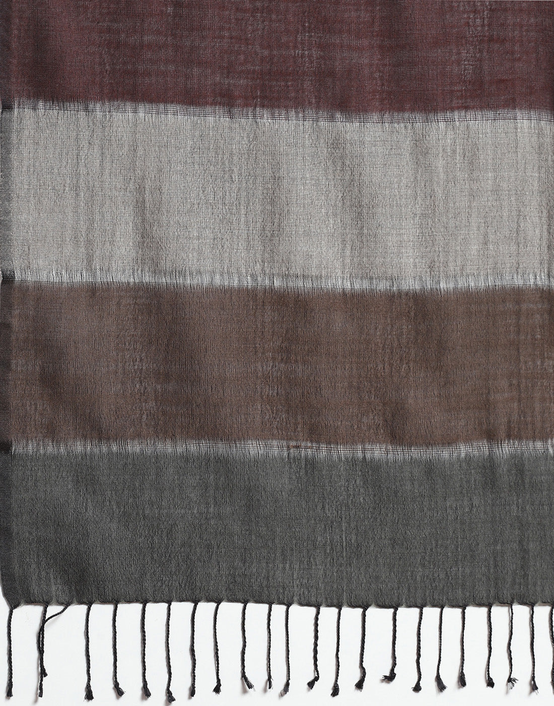 Women Brown Stripe Stole