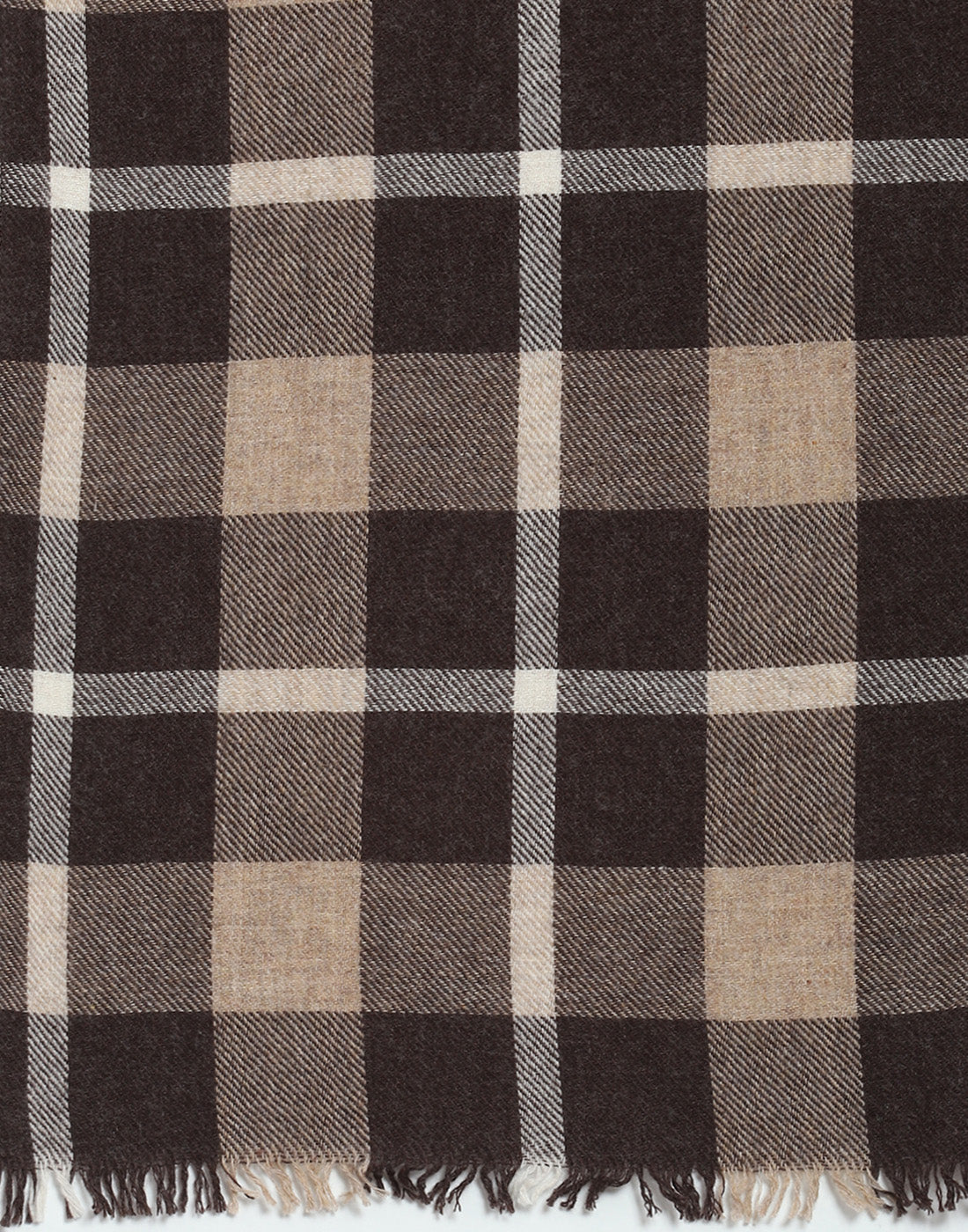 Women Brown Self Design Stole