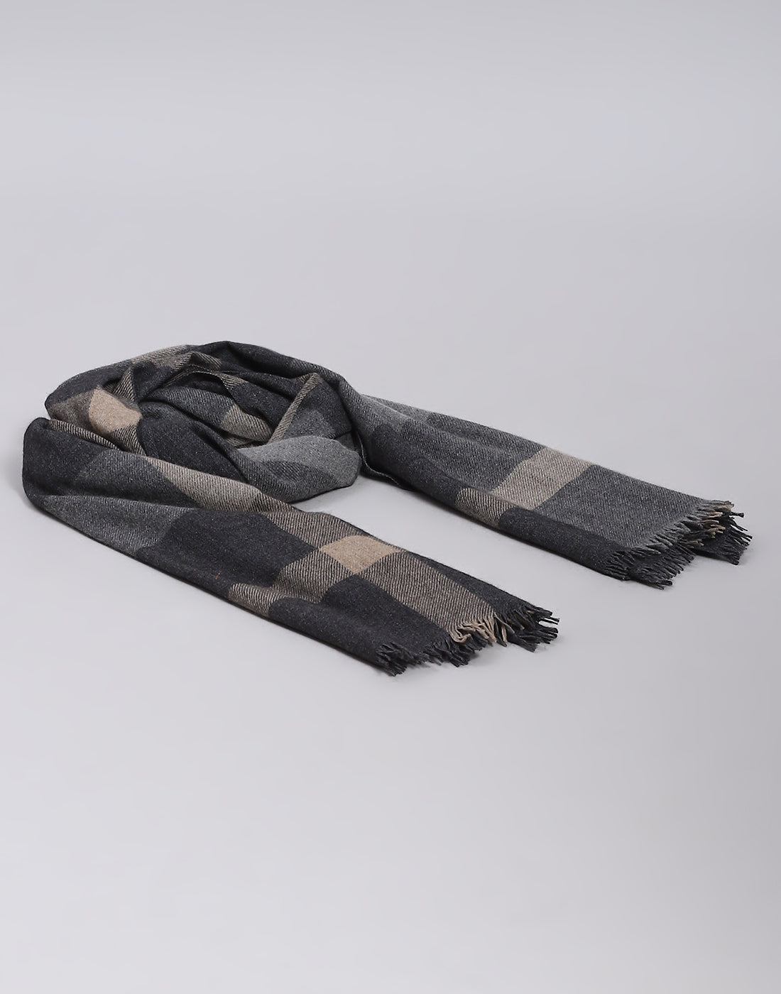 Women Grey Check Stole