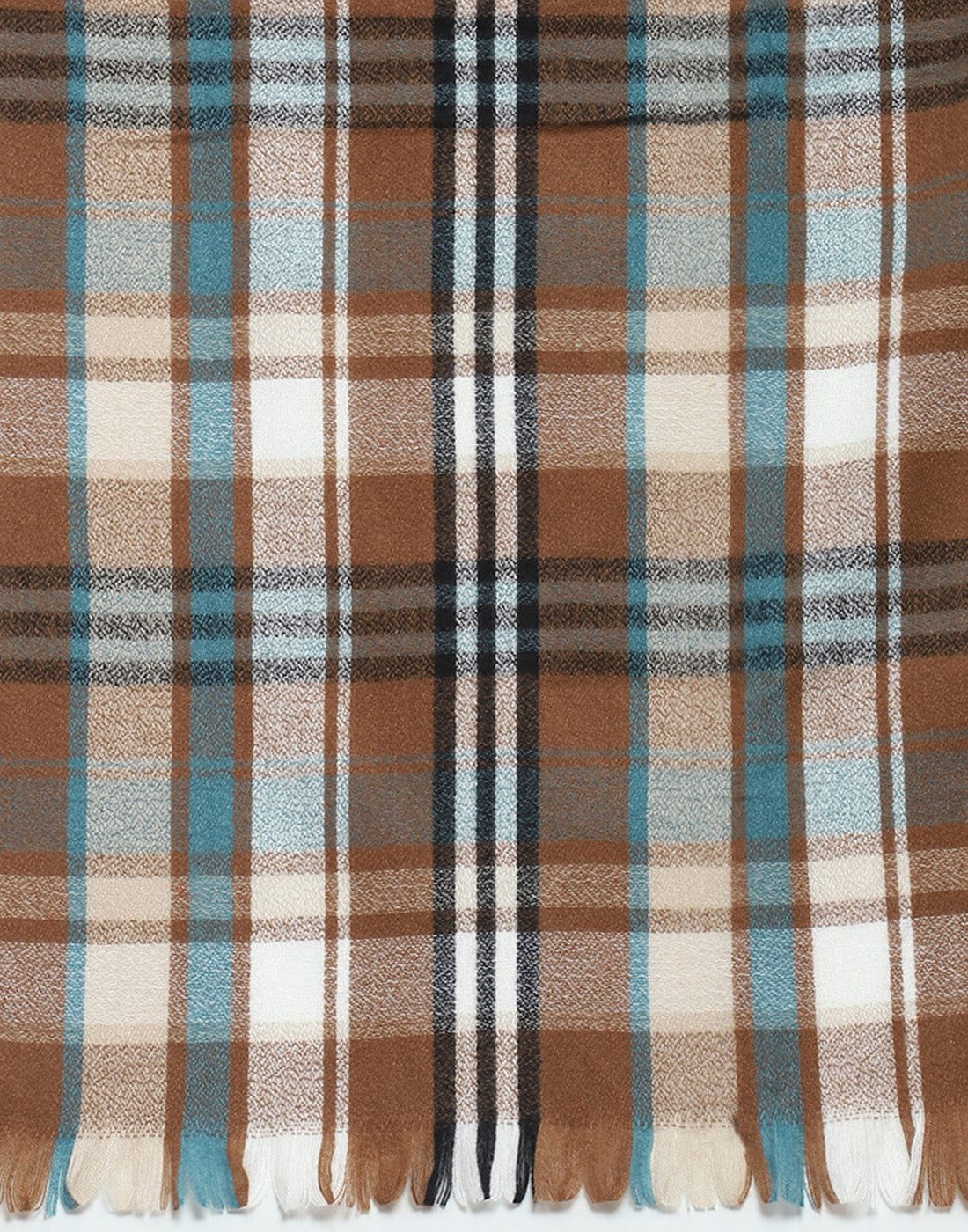 Women Brown Check Stole