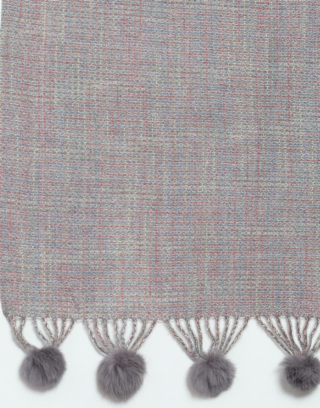 Women Grey Self Design Stole