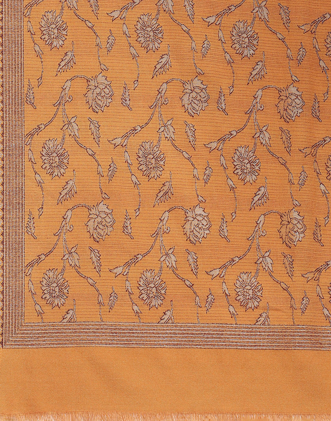 Women Brown Self Design Stole