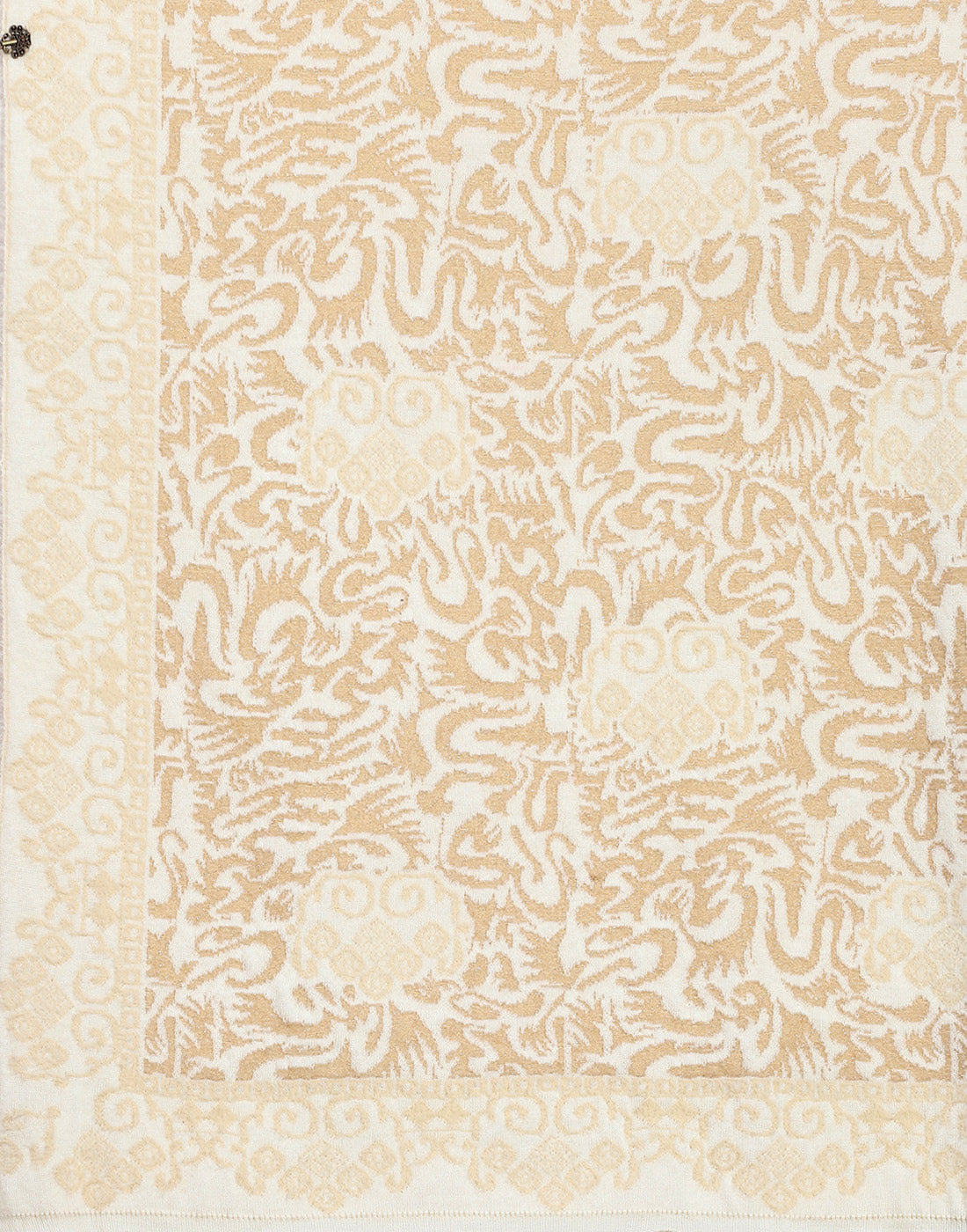 Women Beige Self Design Stole