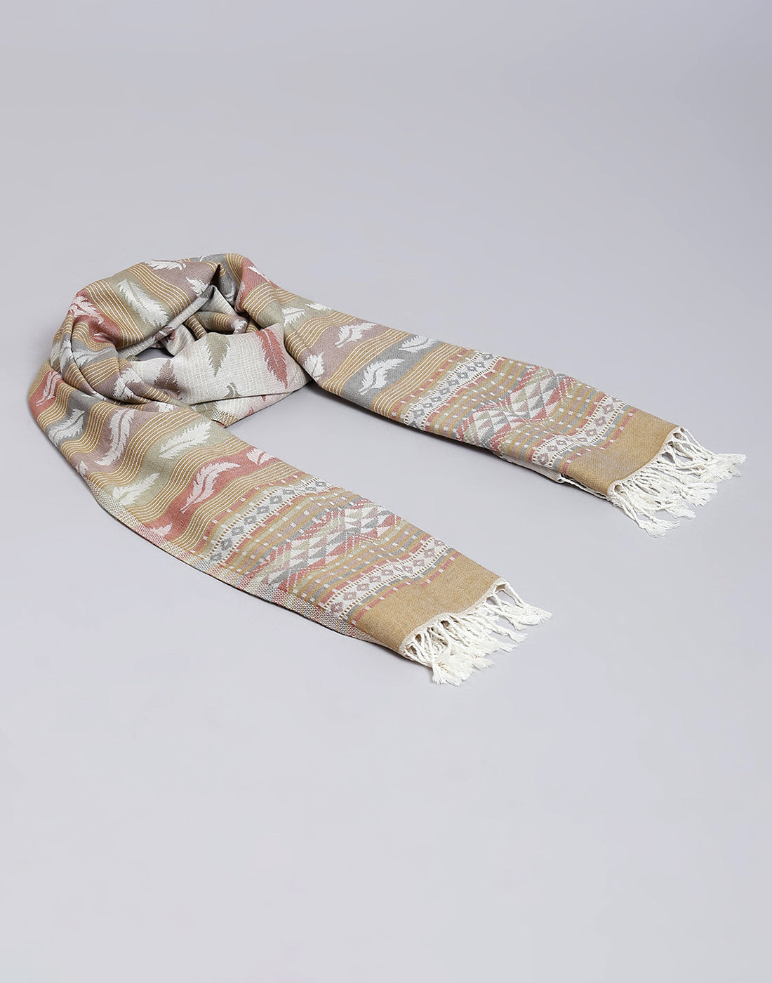 Women Multicolor Self Design Stole