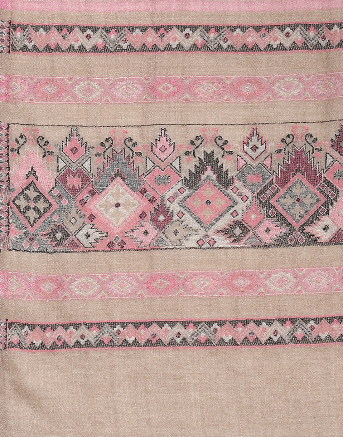 Women Pink Self Design Stole