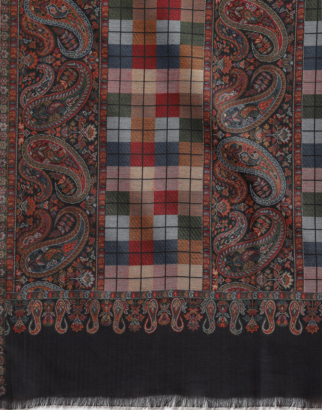 Women Brown Self Design Stole