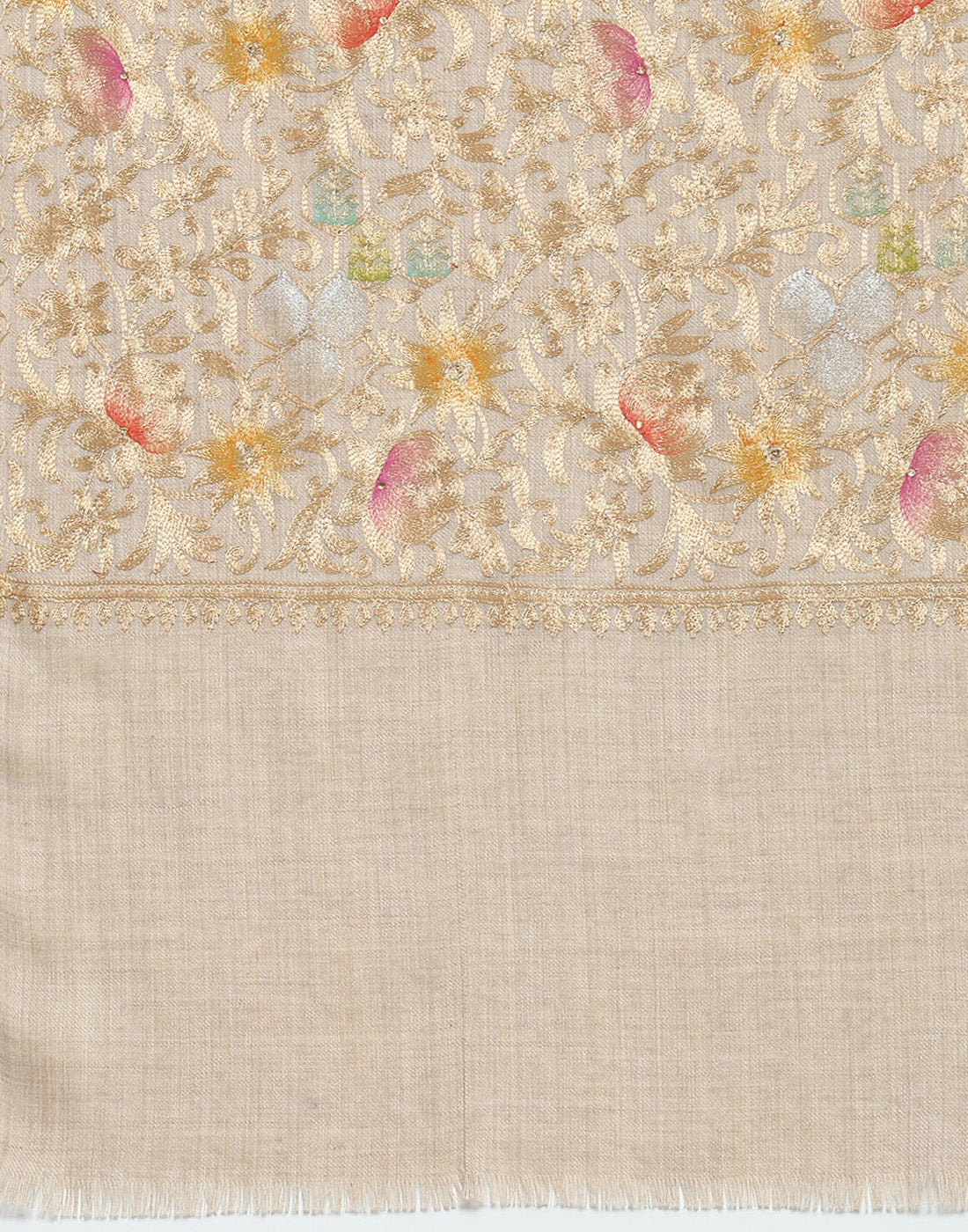 Women Brown Self Design Stole