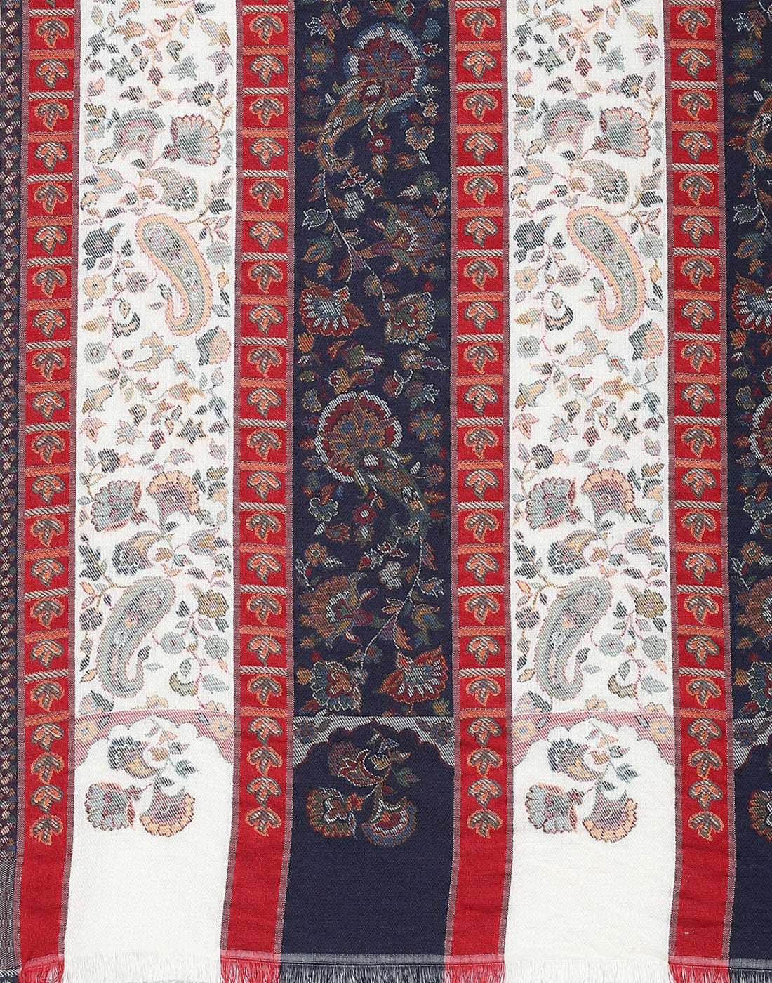 Women Blue Self Design Stole