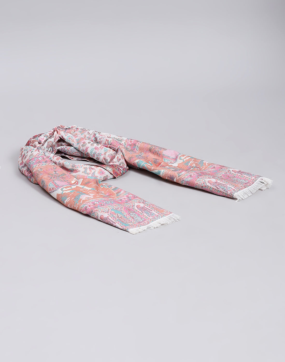 Women Multicolor Self Design Stole