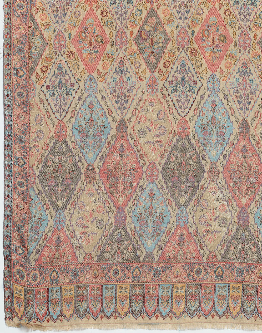 Women Beige Self Design Stole