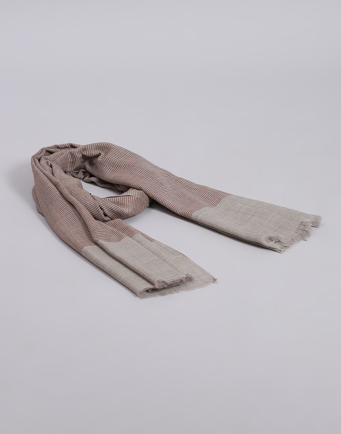 Women Khaki Stripe Stole