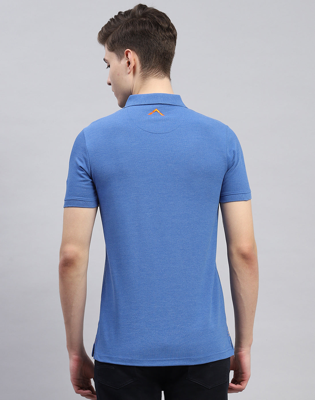 Rock.it Men Blue Solid Polo Collar Half Sleeve T-Shirt