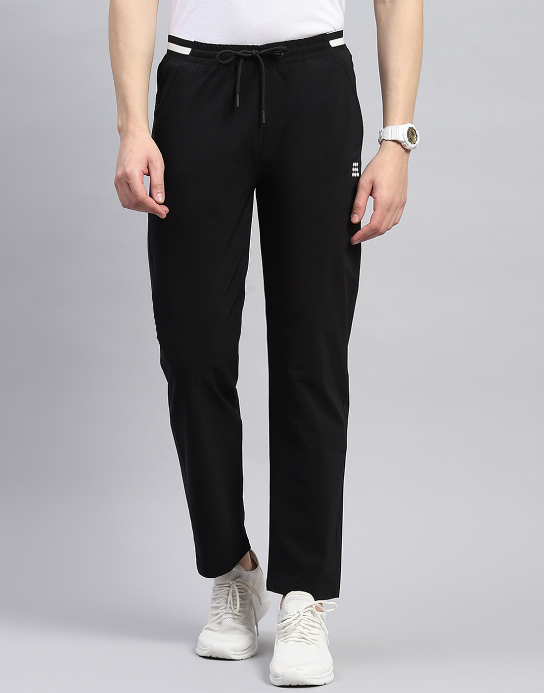 Rock.it Men Black Solid Smart Fit Lower