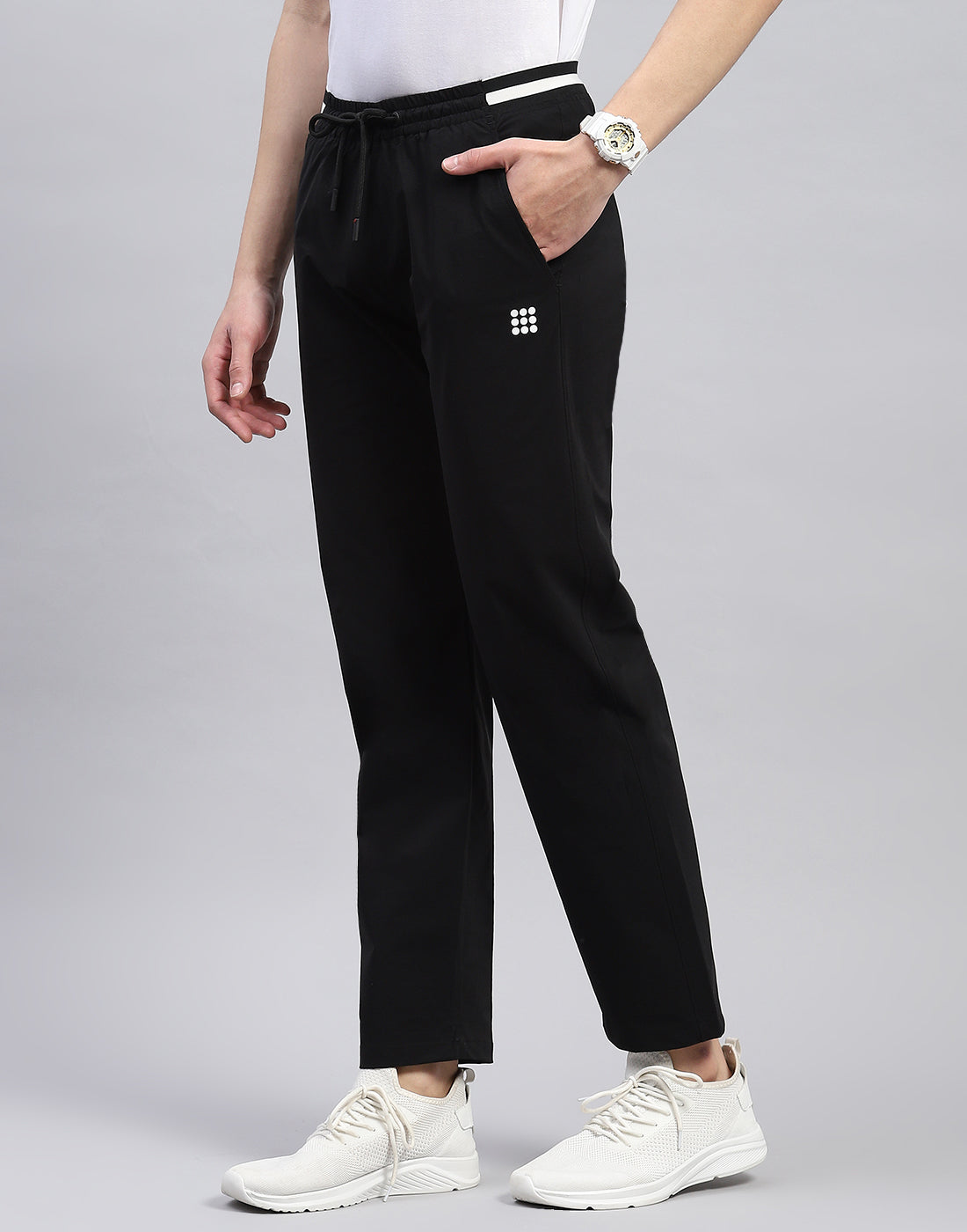 Rock.it Men Black Solid Smart Fit Lower