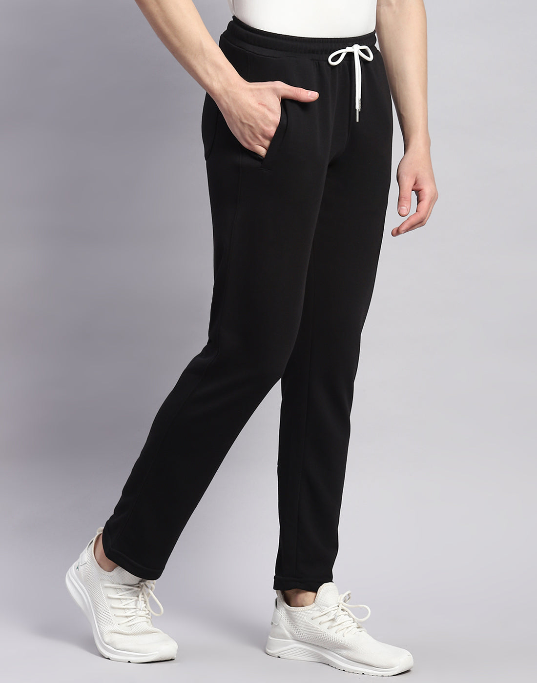 Rock.it Men Black Solid Regular Fit Lower