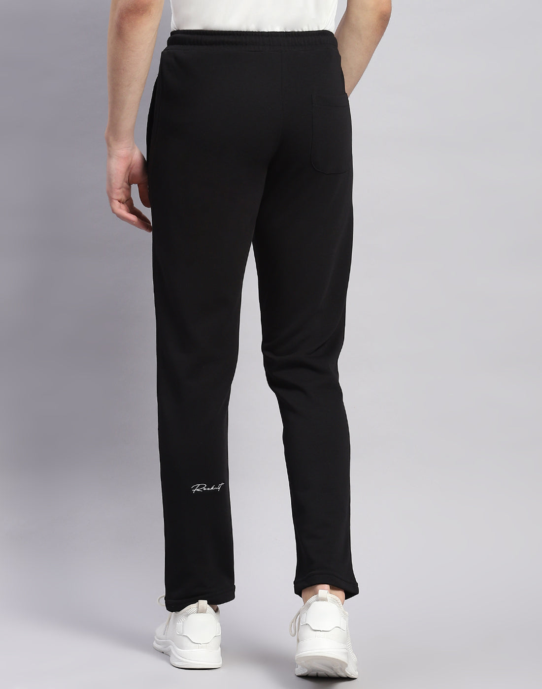 Rock.it Men Black Solid Regular Fit Lower