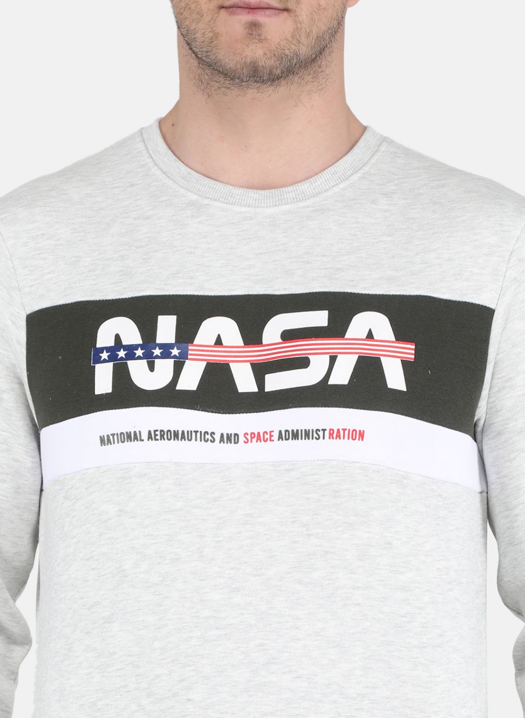 Men Grey Solid Sweatshirt