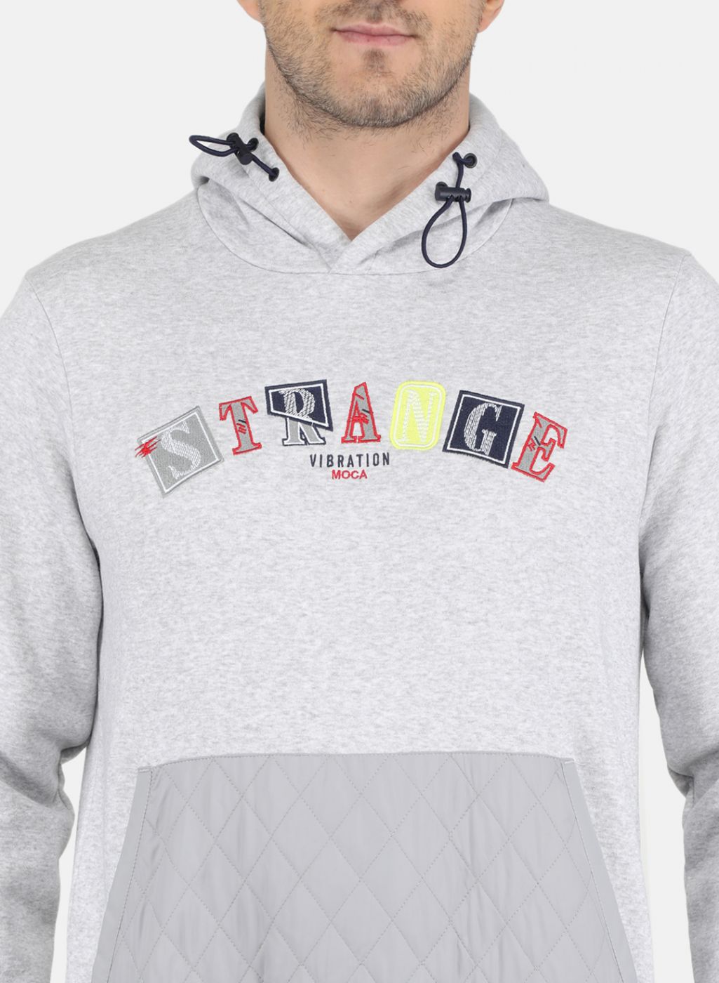 Men Grey Solid Sweatshirt