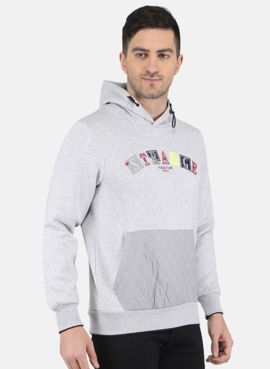 Men Grey Solid Sweatshirt