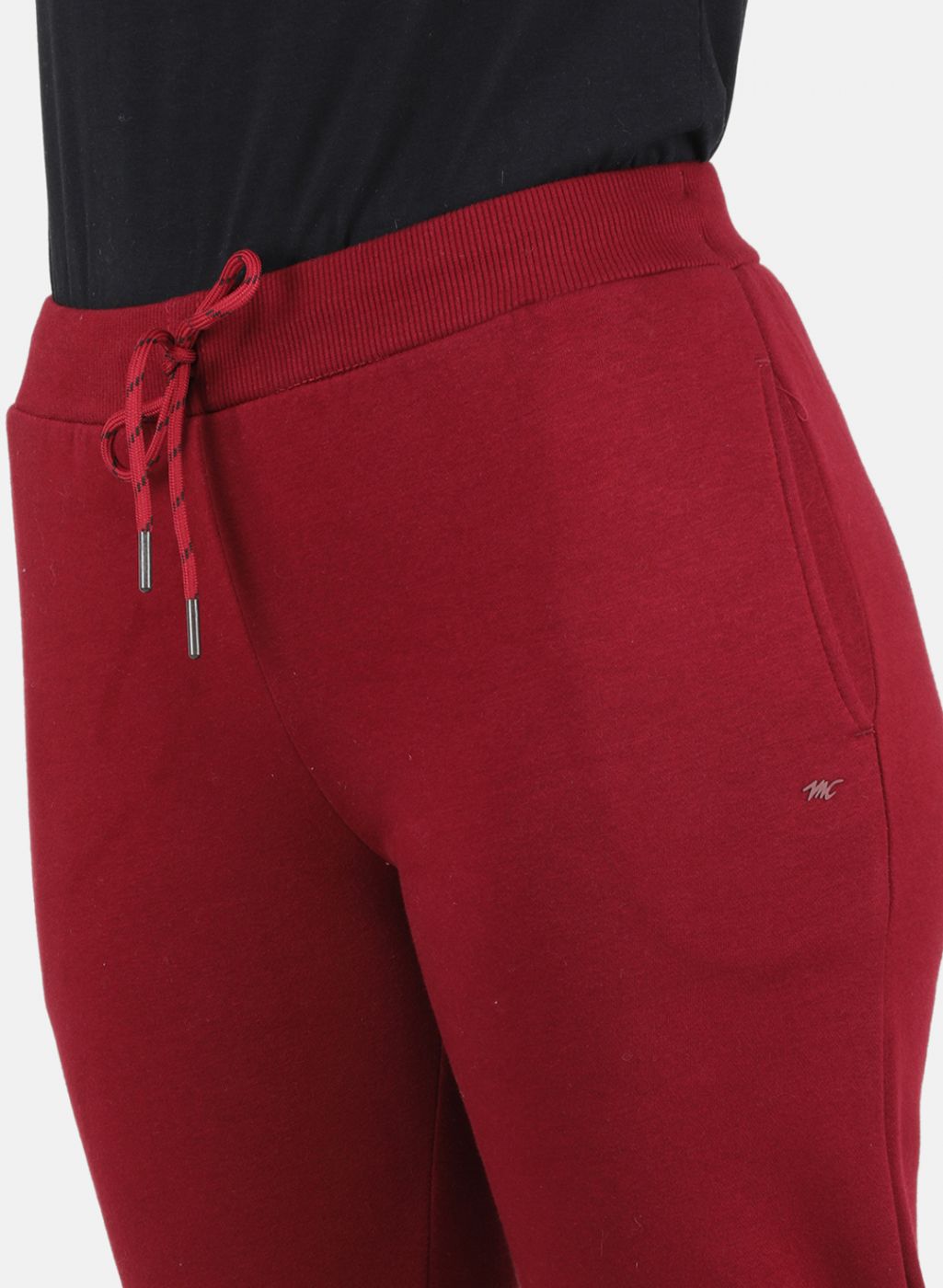 Women Maroon Solid Tracksuit