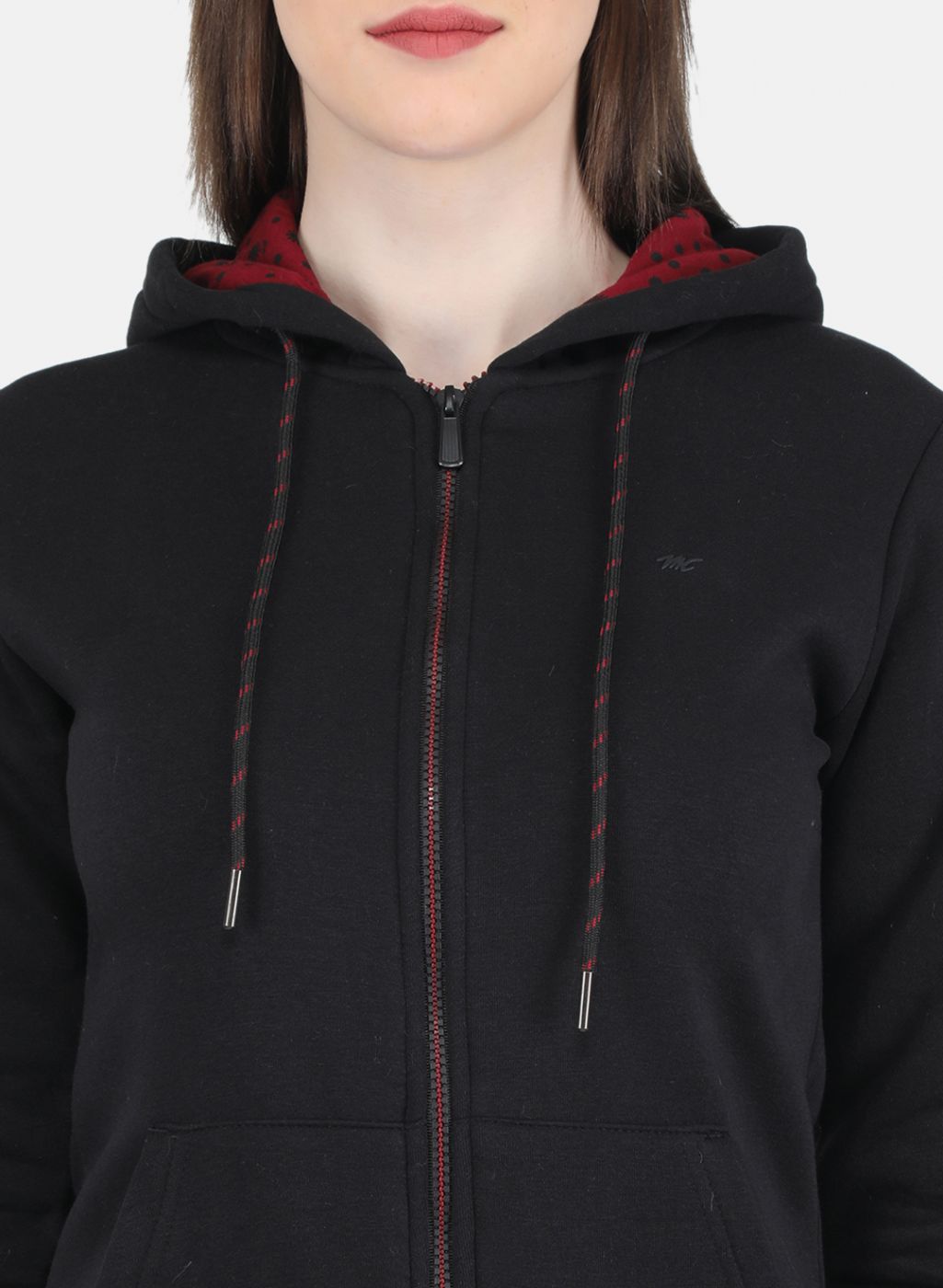 Women Black Solid Tracksuit