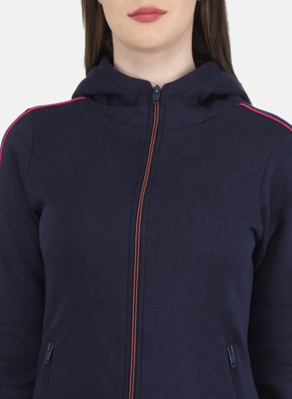 Women NAvy Blue Solid Tracksuit