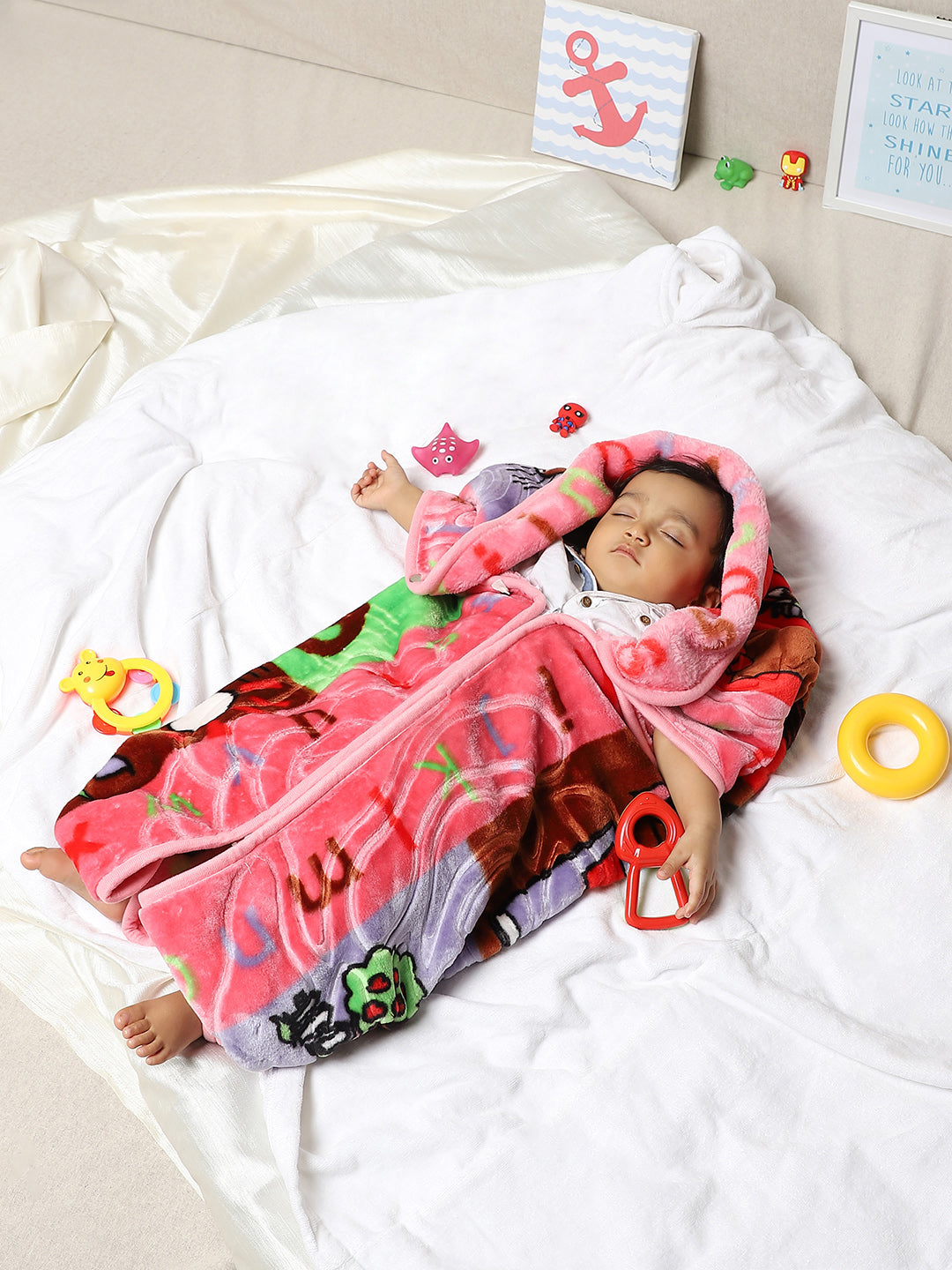 Printed Baby Blanket for Heavy Winter -1 Ply