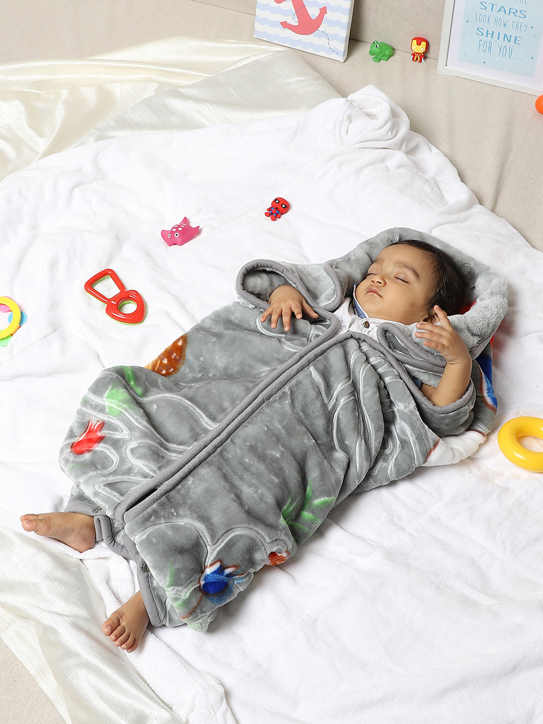 Printed Baby Blanket for Heavy Winter -1 Ply