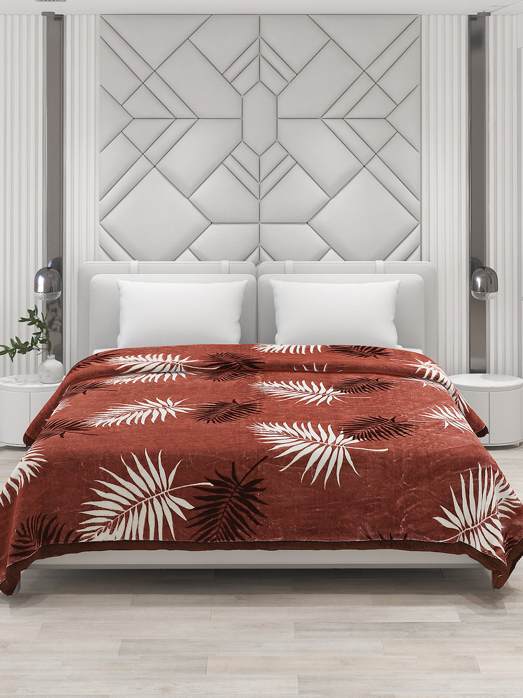 Printed Double Bed Blanket for Mild Winter -2 Ply