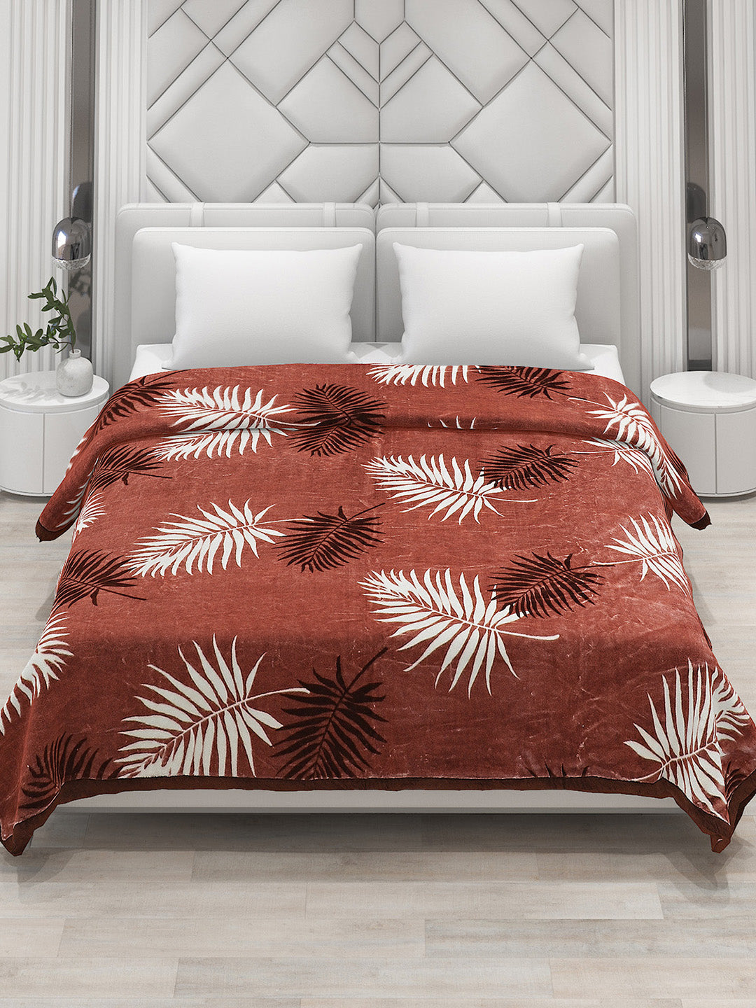 Printed Double Bed Blanket for Mild Winter -2 Ply