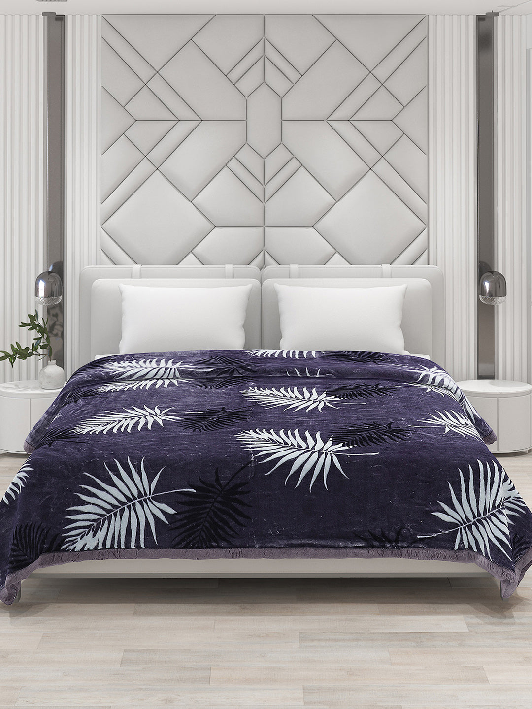 Printed Double Bed Blanket for Mild Winter -2 Ply