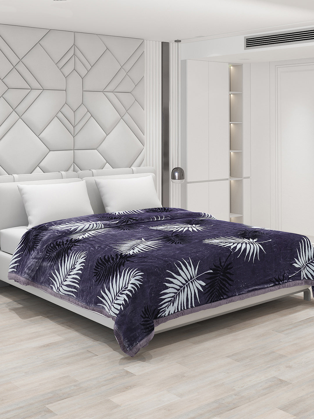 Printed Double Bed Blanket for Mild Winter -2 Ply