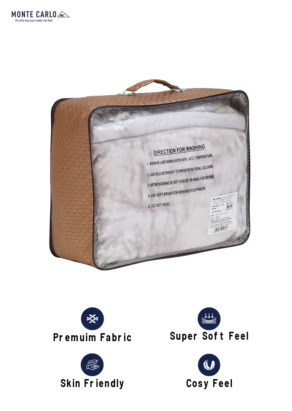 Printed Single Bed Blanket for Mild Winter -2 Ply