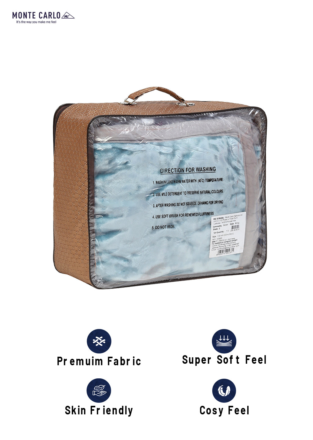 Printed Single Bed Blanket for Mild Winter -2 Ply