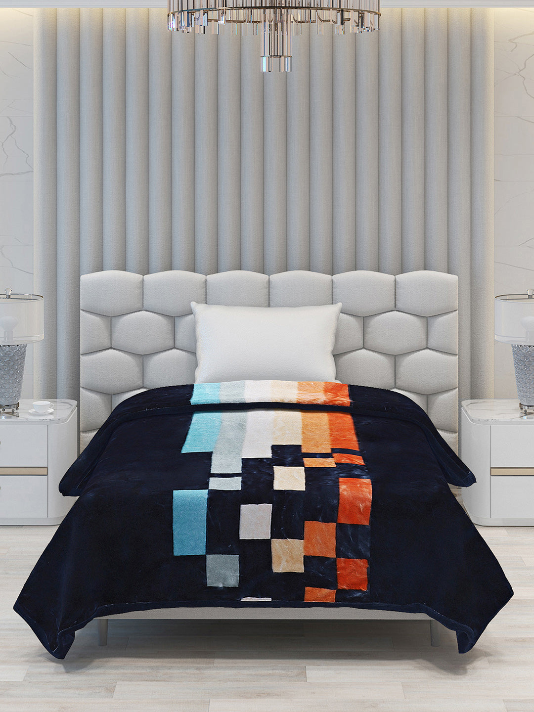 Printed Single Bed Blanket for Mild Winter -2 Ply