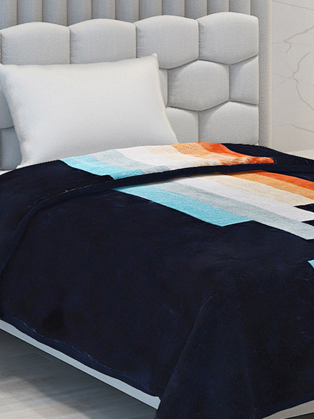 Printed Single Bed Blanket for Mild Winter -2 Ply