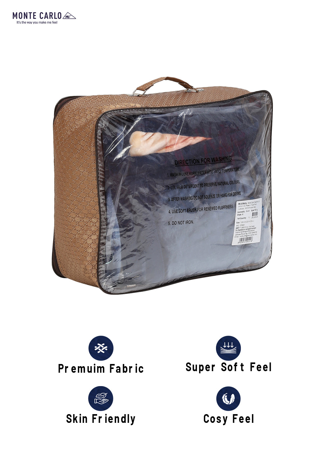 Printed Single Bed Blanket for Mild Winter -2 Ply